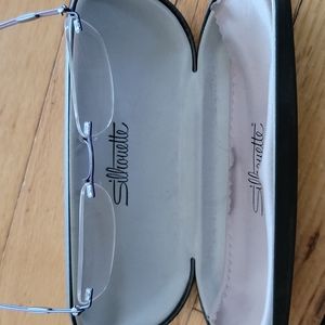 Silhouette glasses with case and cloth